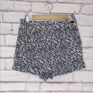 Skies Are Blue Cheetah Leopard Print Silky Shorts Small